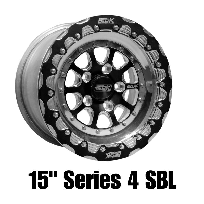 Belak Wheels Belak 15x8 / 5in BS / 5x100 BP / High Pad / Series 4 Wheel - Single Beadlock Billet Outer Lip 15085100S45BS-BLT
