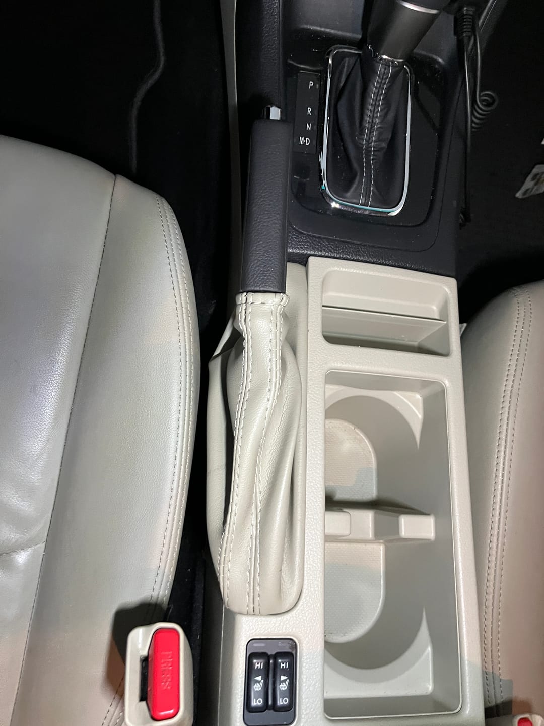 For 2008 2009 2010 2011 2012 2013 2014 2015 2016 Subaru Impreza Outback Crosstrek Parking Hand E Brake Lever Cover Boot In Warm Ivory Tan