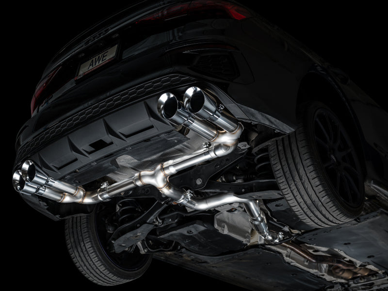AWE Tuning AWE 22-24 Audi 8Y S3 Track Edition Exhaust - Chrome Silver Tips 3020-42897