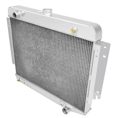 RADIATOR ALUM 4-ROW POLISHED