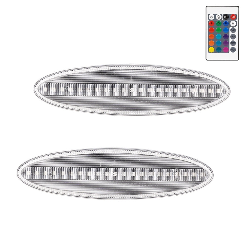 CORVETTE 97-04 REAR RGB DYNAMIC LED SIDE MARKERS w/ REMOTE
