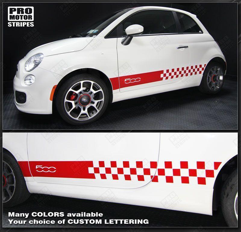 Fiat 500 2007-2015 Rocker Panel Side Stripes