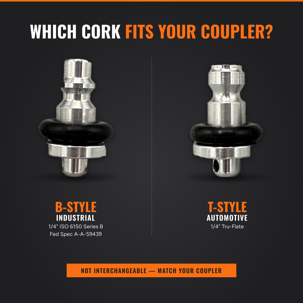 Coupler Cork – Automotive (Tru-Flate / T-Style)
