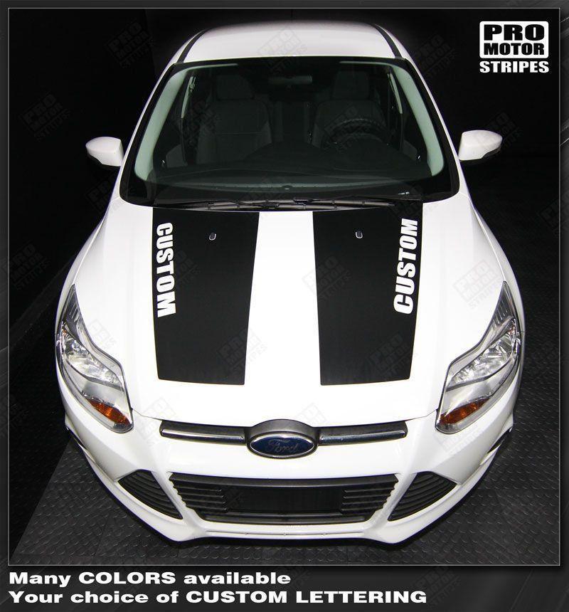 Ford Focus 2011-2014 Hood Accent Stripes
