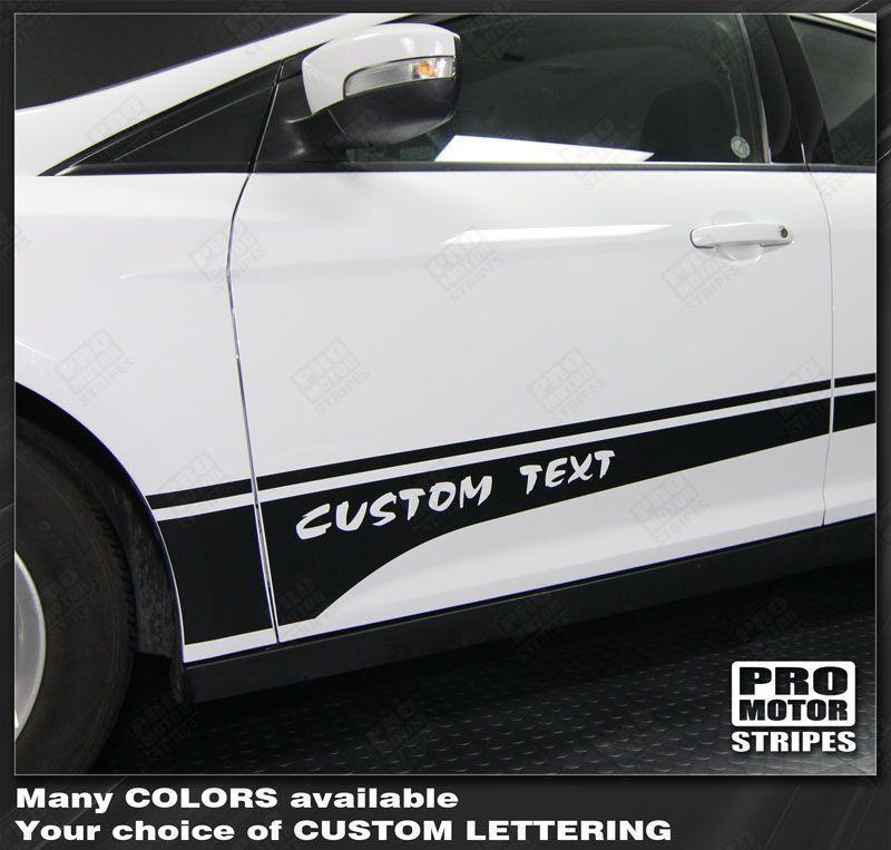 Ford Focus 2011-2018 Rocker Panel Side Accent Stripes