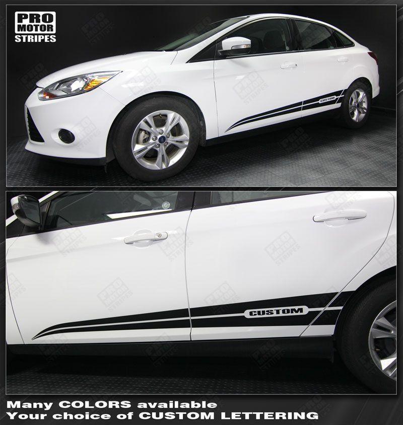 Ford Focus 2011-2018 Rocker Panel Side Accent Stripes