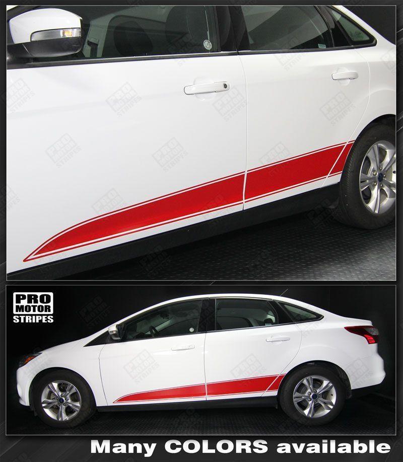 Ford Focus 2011-2018 Rocker Panel Side Accent Stripes