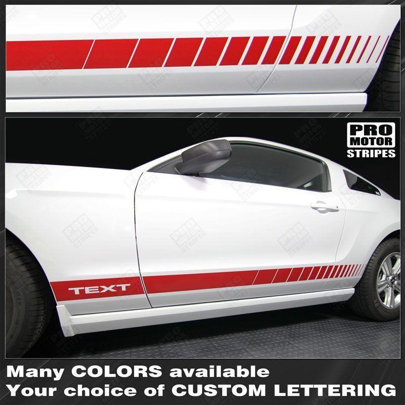 Ford Mustang 1994-2023 Rocker Panel Strobe Side Stripes