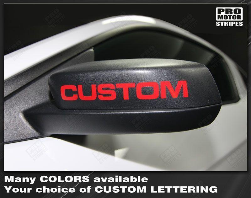 Ford Mustang 2005-2023 Side Mirror Highlight Lettering Decals