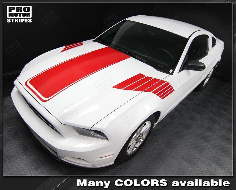 Ford Mustang 2005-2014 Hood and Side Strobe Stripes