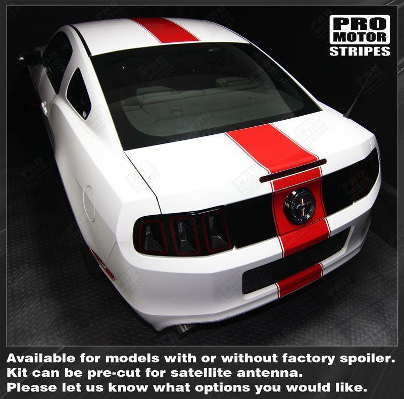 Ford Mustang 2005-2023 Over-The-Top Narrow Center Rally Stripes