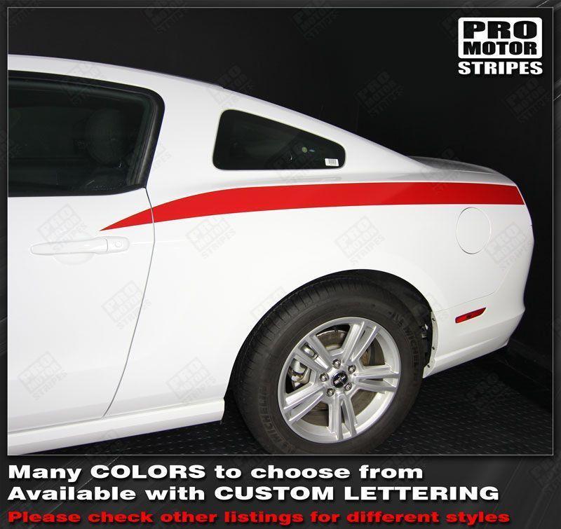 Ford Mustang 2005-2014 Rear Quarter Side Stripes