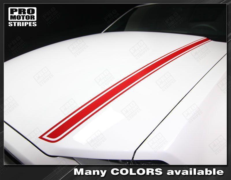 Ford Mustang 2013-2014 Hood Spear Side Accent Stripes
