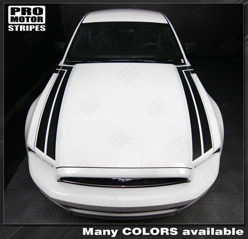 Ford Mustang 2005-2009 & 2013-2014 Hood to Side Thunderbolt Stripes