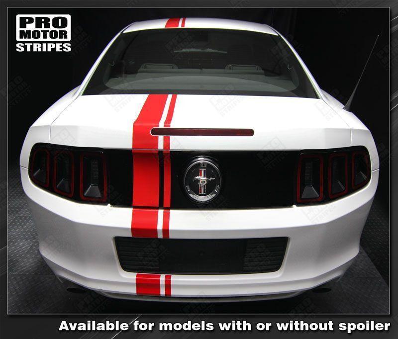 Ford Mustang 2005-2009 & 2013-2023 Over-The-Top Offset Rally Stripes