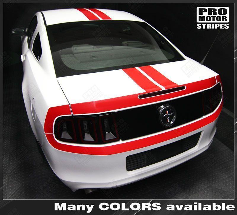 Ford Mustang 2013-2014 Over-The-Top Retro Style Stripes