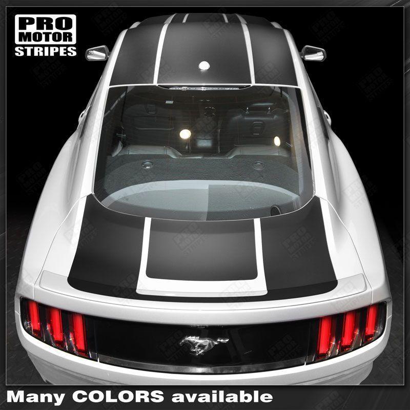 Ford Mustang 2015-2017 Over The Top and Side Sport Stripes