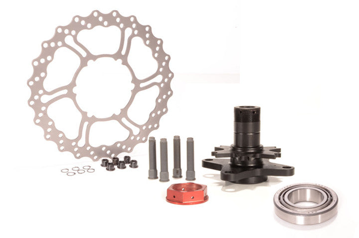 RCV FSAE Front Wheel Hub, Bearing & 220mm @ 4.5mm Brake Kit