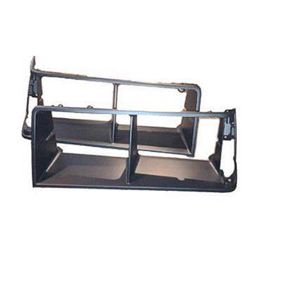 HEAD LIGHT BEZEL PAIR BLACK PL