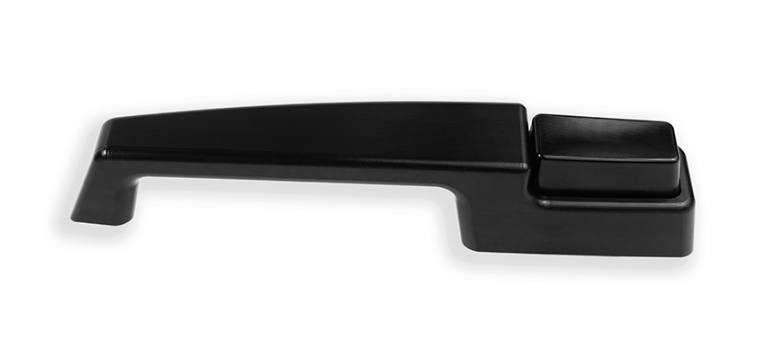 67-72 Chevy & GMC C10 Billet Door Handles, Smooth Detail (Black Anodize)