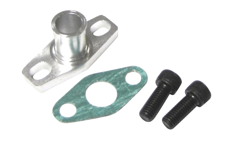 ISR Performance GT Oil Drain Flange Integrated 5/8 male neck (fits GT15-GT35 BB Turbos)