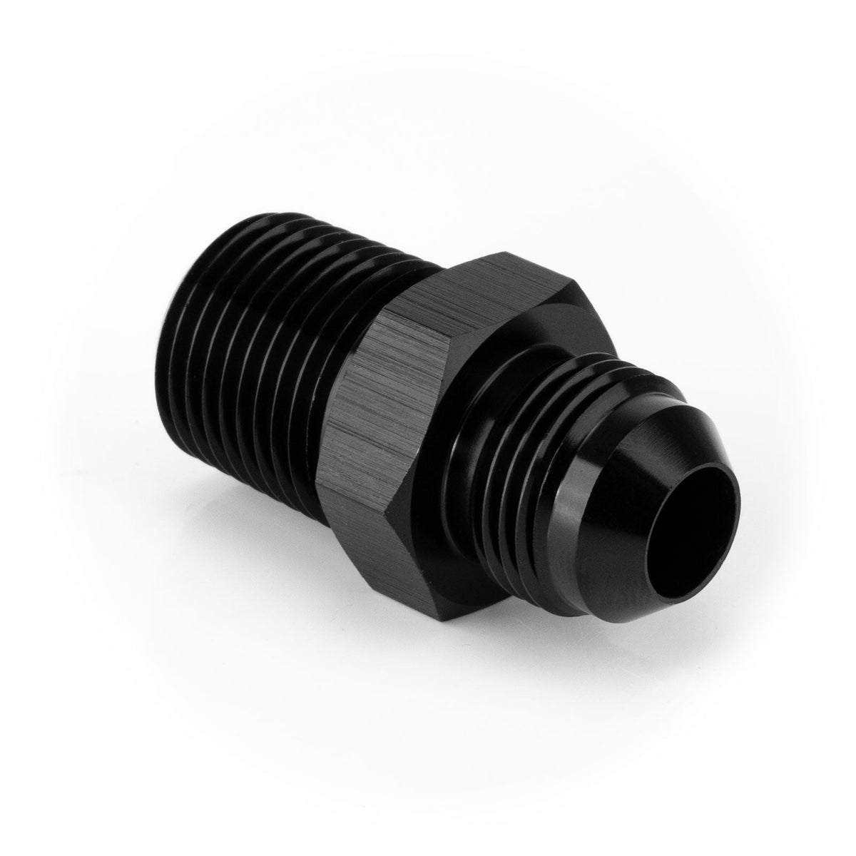 AN8 Male to 1/2" NPT Male Straight Adapter HEL Aluminium