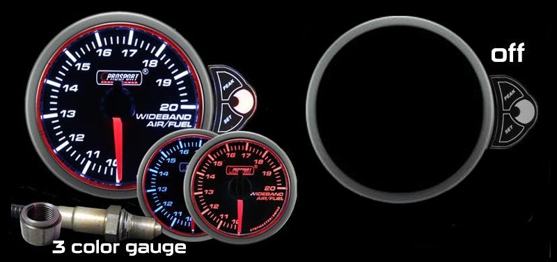 2-1/16" Halo Wideband Air fuel ratio Gauge