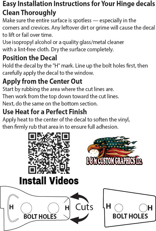 Bigfoot Door hinge decals 1
