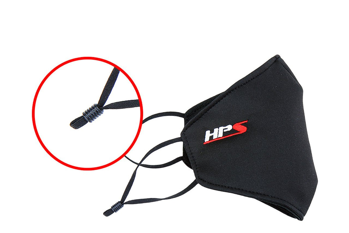 HPS Performance Washable Face Mask Black - 2 Pieces Pack