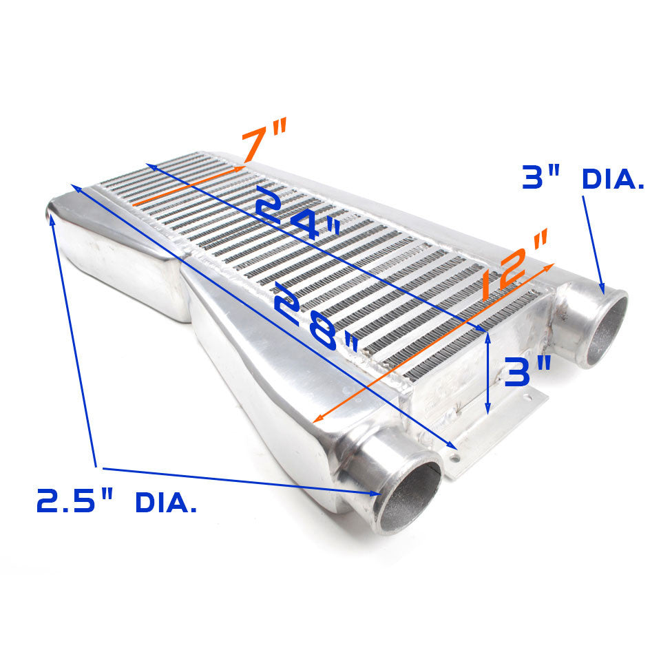 REV9 Twin Turbo Intercooler Type 1 (2 In / 1 Out)