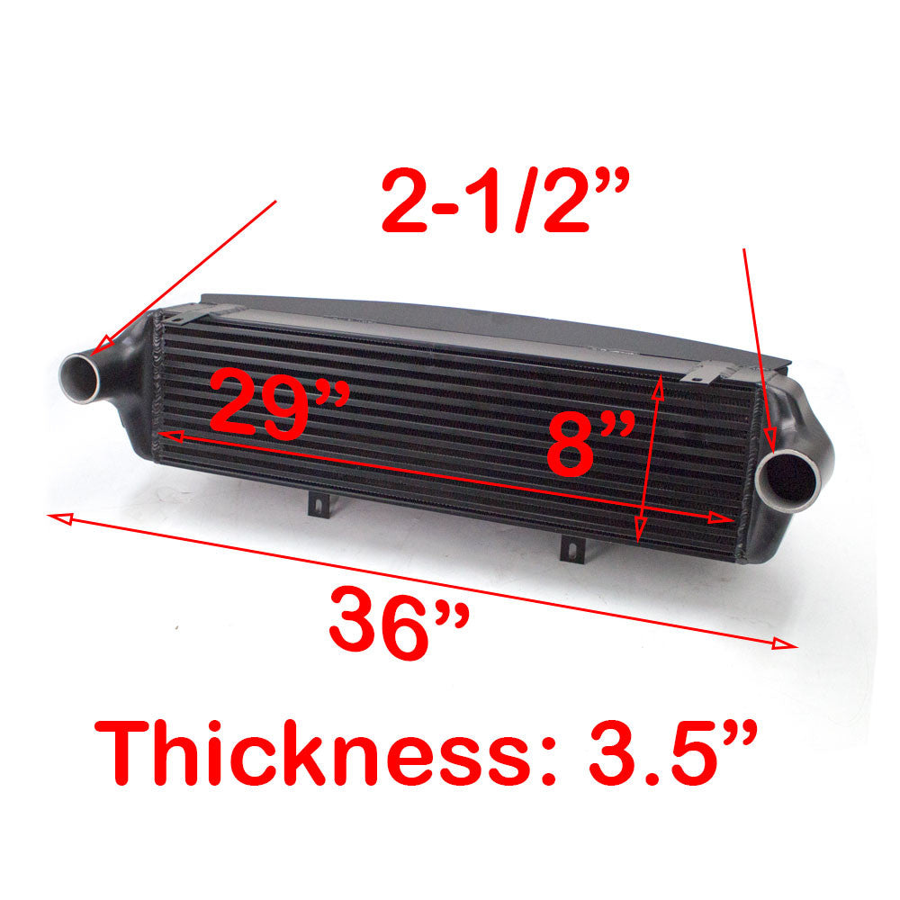 REV9 Universal TYPE-F Aluminum Intercooler w/ Air Deflectors