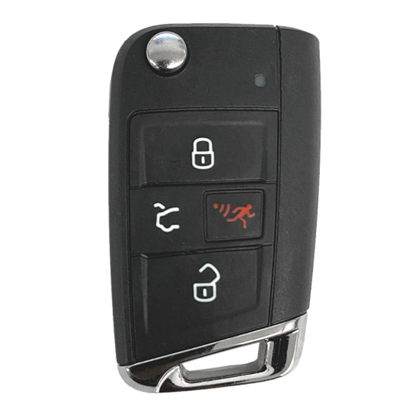 Volkswagen 2018-2022 OEM 4 Button Flip KESSY Key and/or Cylinder Lock Package | New