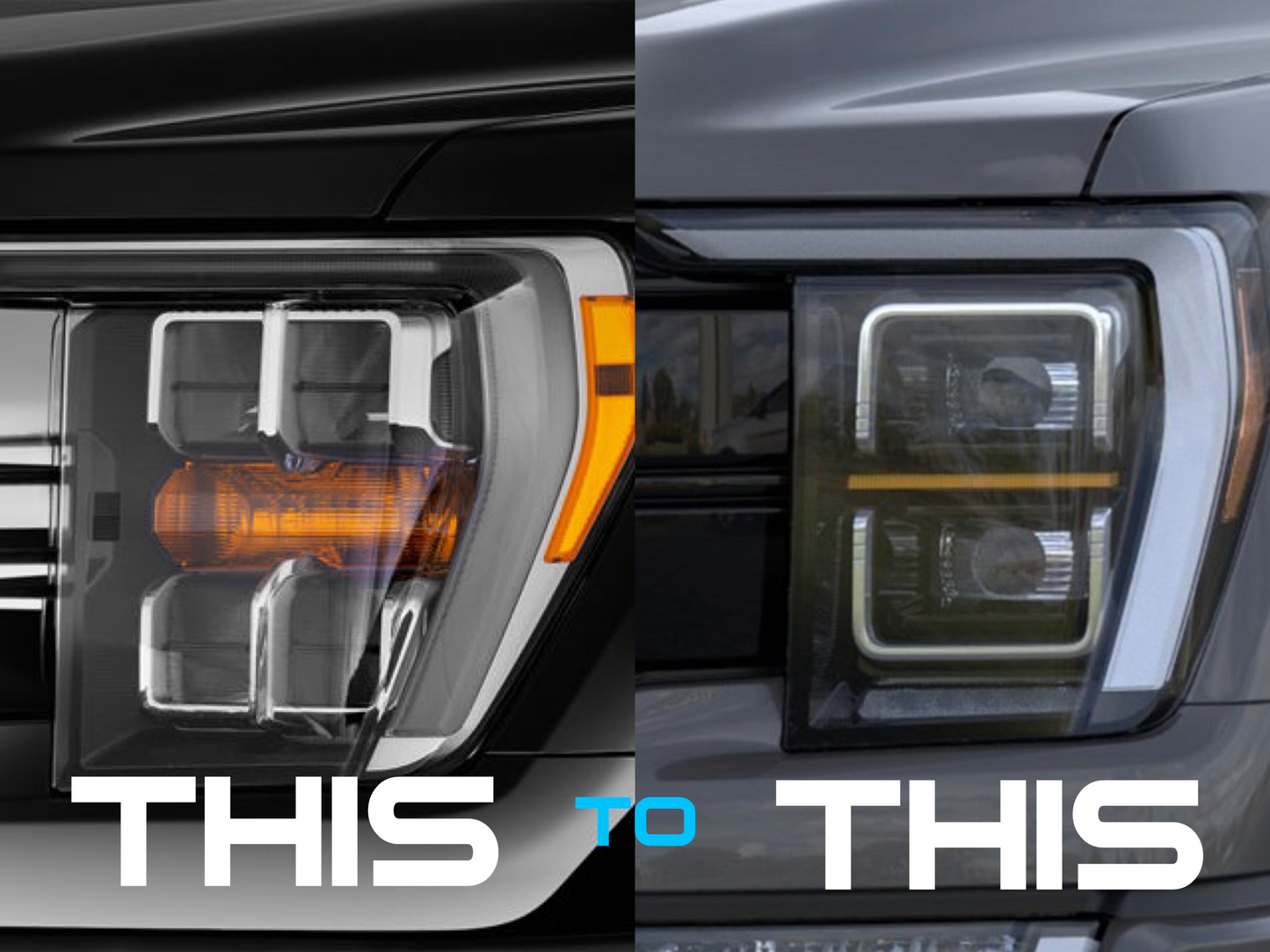 2021 - 2023 F150 Headlight Conversion Harness (Bi-LED to Projector LED)(HCM Compatible)