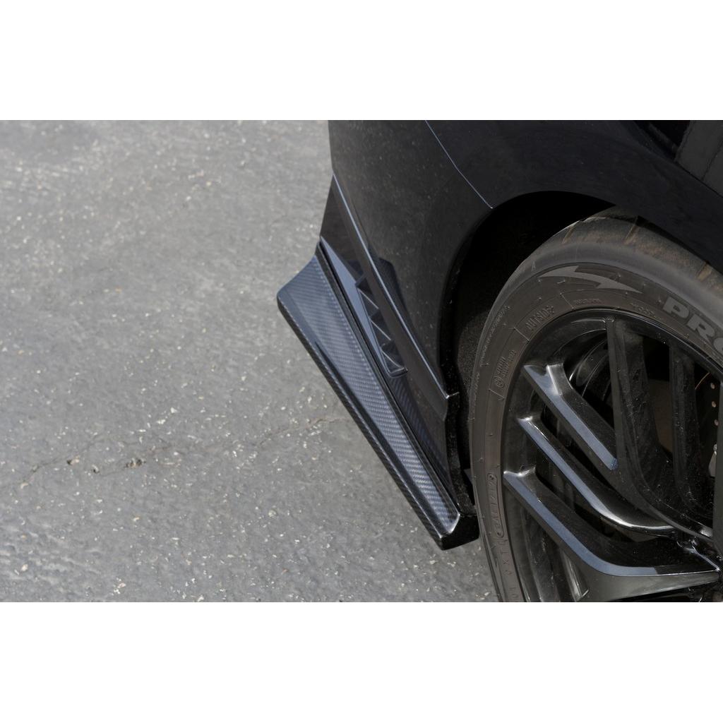 Nissan GTR-R35 2017-2022- Carbon Fiber Rear Bumper Skirts