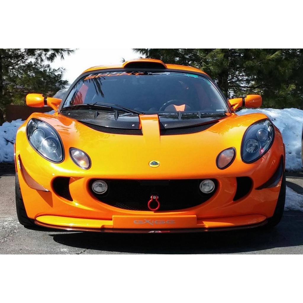 Lotus Exige with Factory Lip Carbon Fiber Front Wind Splitter 2005 - 2012