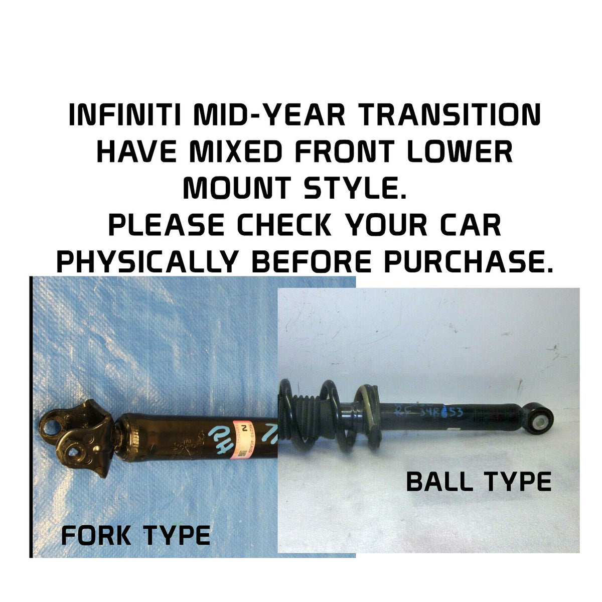 Godspeed Project Mono-Air Strut Lowering Kit for Infiniti Q60 V6 RWD (V37) 2017-2022 – Front Ball Type