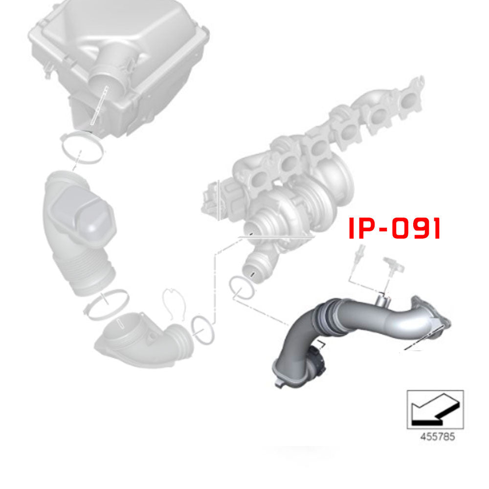 REV9 BMW G02 X4 M40i B58 Motor 2019-23 Charge Pipe Kit