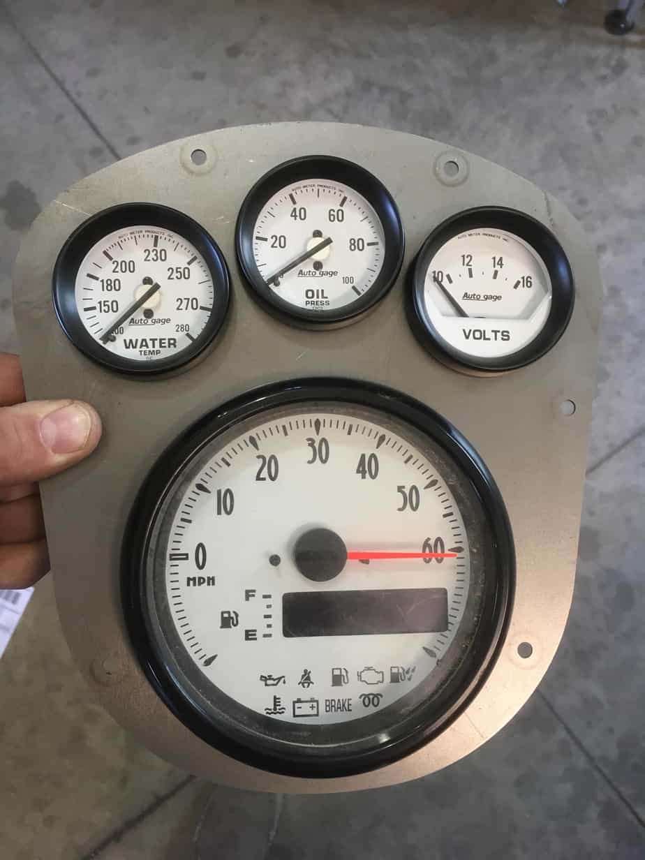 KCB Fabrication Speedo & 3 Gauge Cluster Combo Mount