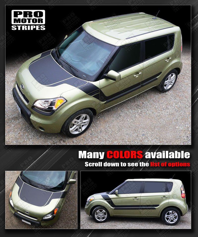 Kia SOUL 2008-2018 Hood and Side Accent Sport Stripes