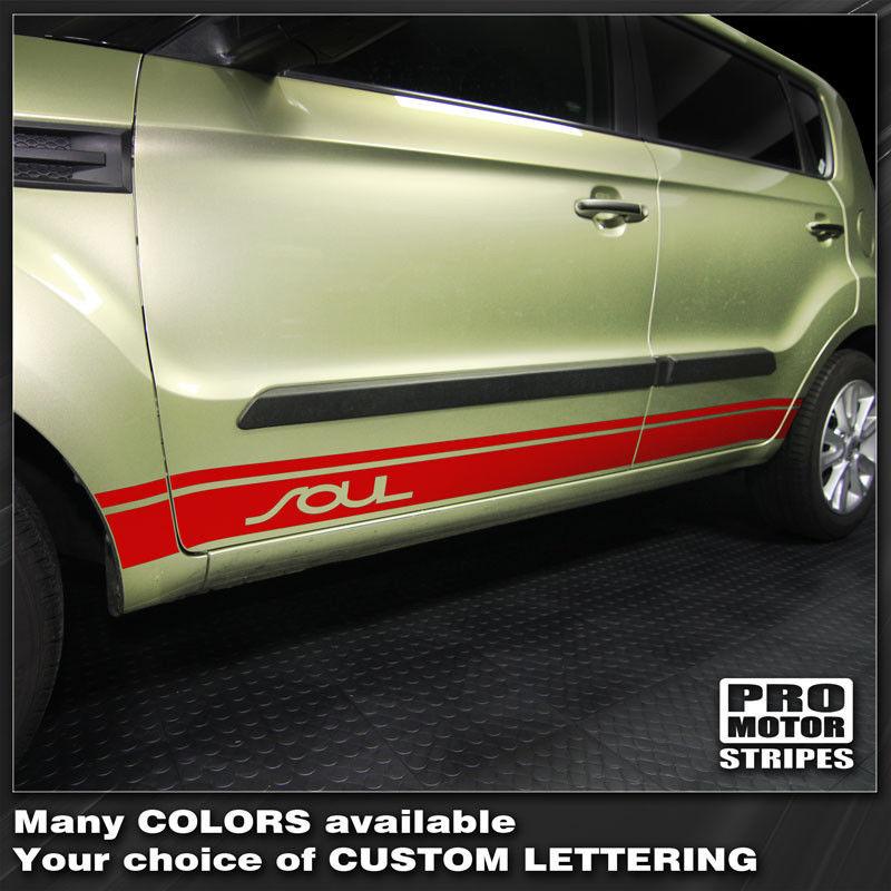 Kia SOUL 2008-2019 Rocker Panel Side Sport Stripes