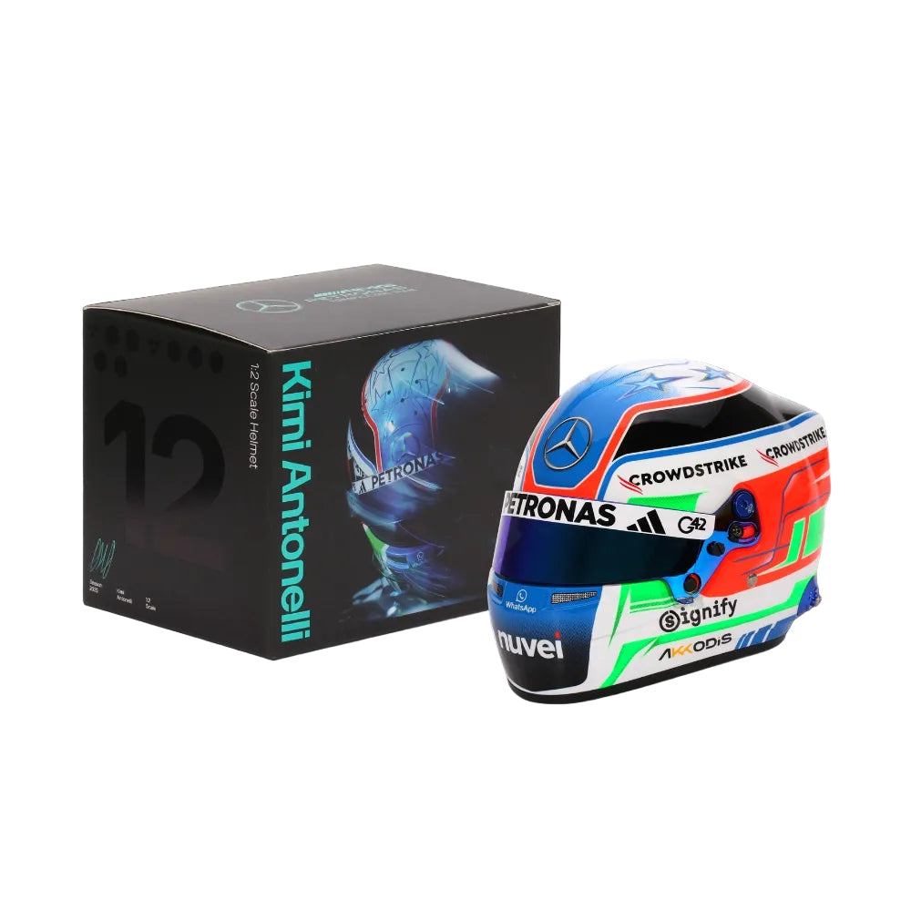 Bell HP77 Kimi Antonelli 1:2 Scale F1 Mini Helmet | 2025 F1 Season