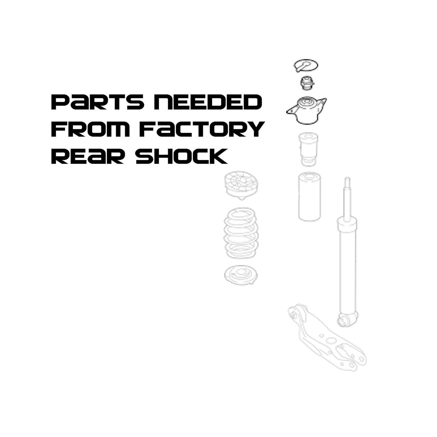 GODSPEED BMW 128i / 135i (E81/E82/E88) RWD 2007-13 Mono-Air Strut Lowering Kits