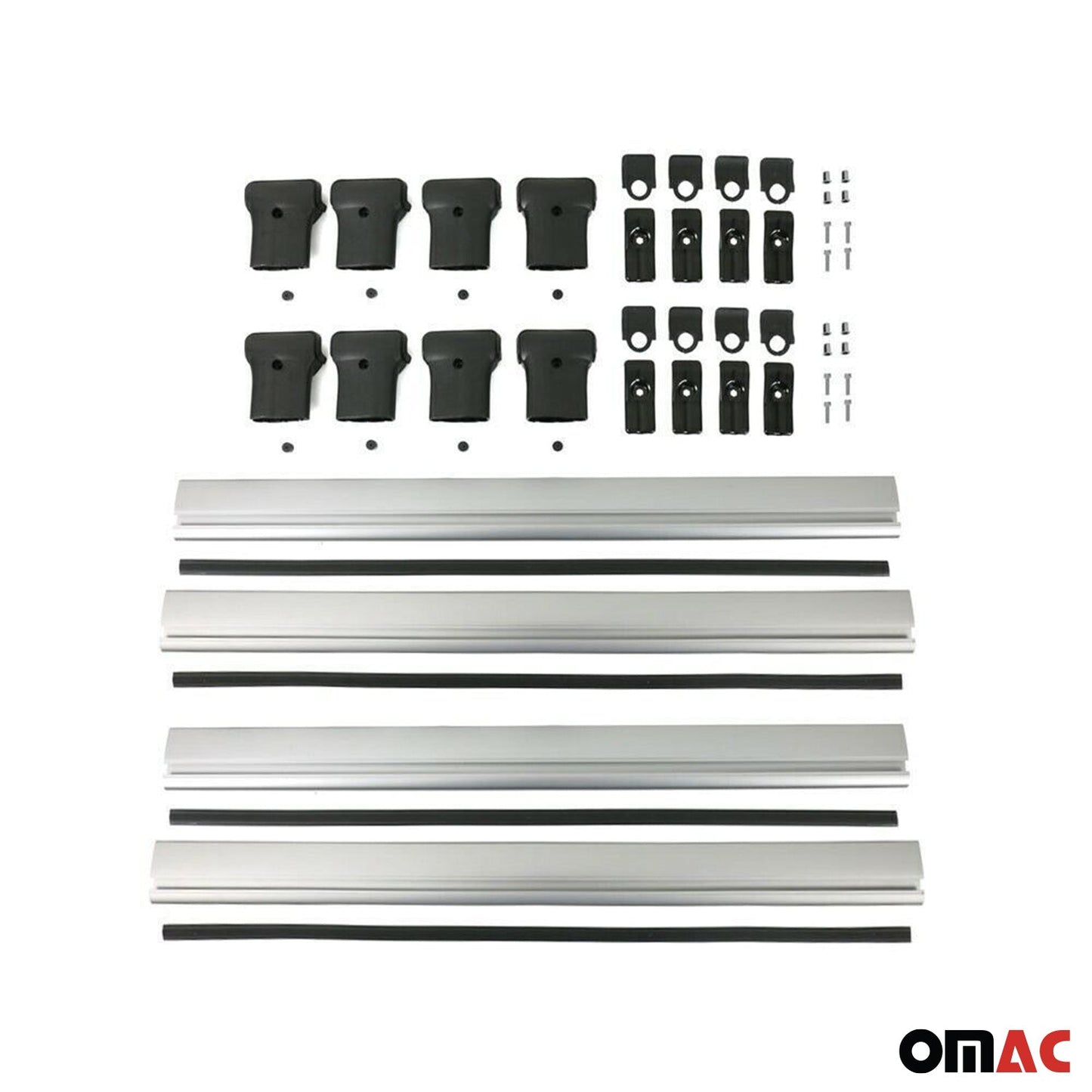 2015-2026 Ford Transit Roof Rack Cross Bars 4Pcs Silver