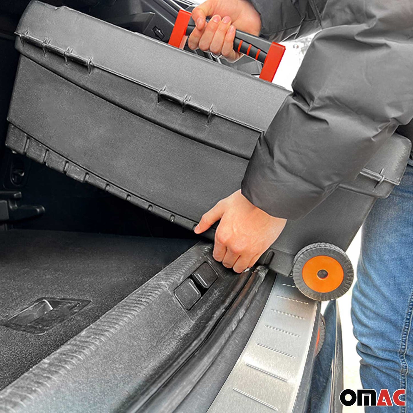 2018-2023 Audi Q5 SQ5 2.gen Rear Bumper Sill Cover Protector Guard Brushed Stainless Steel