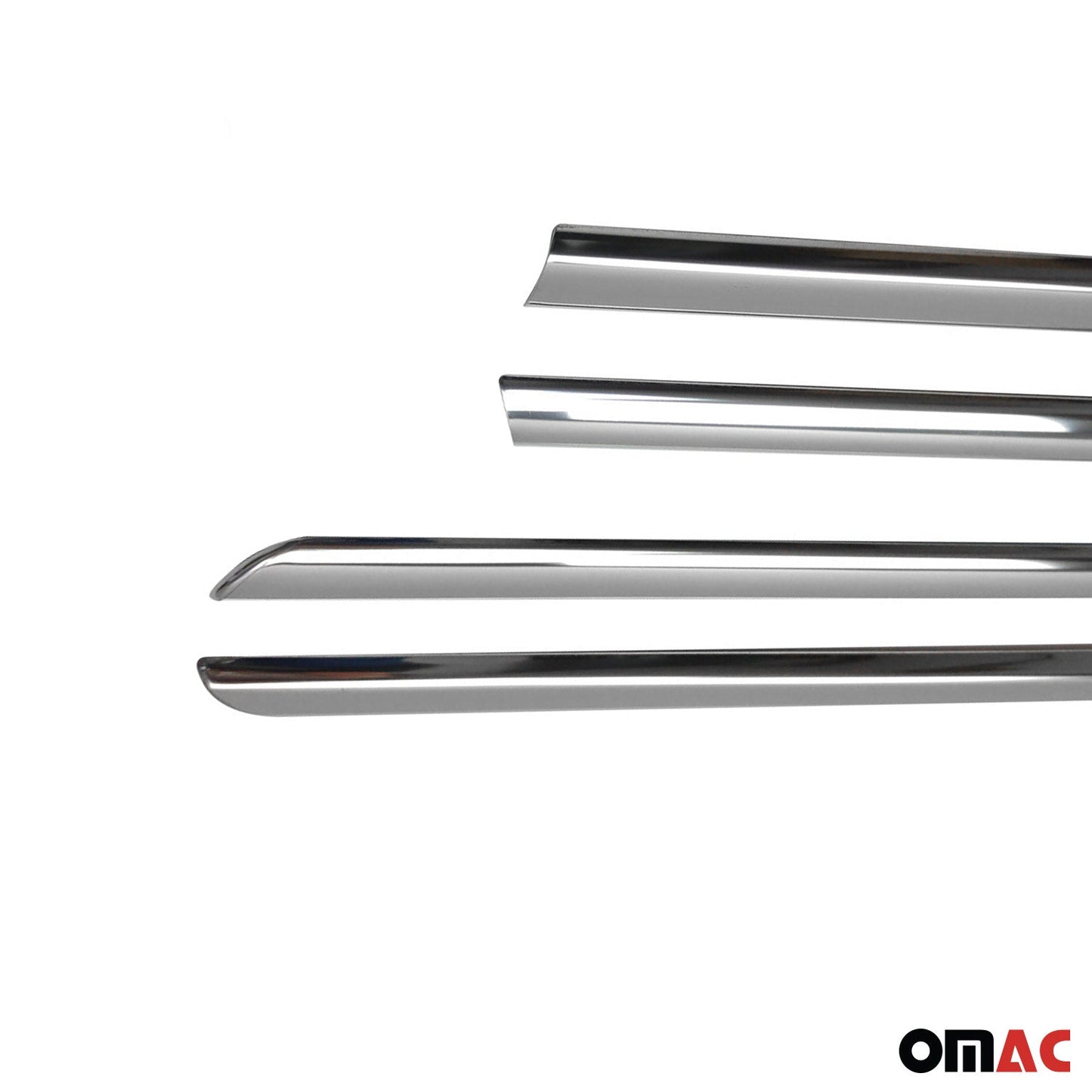 2008-2017 Mitsubishi Lancer Window Molding Trim Streamer Silver 4Pcs Stainless Steel