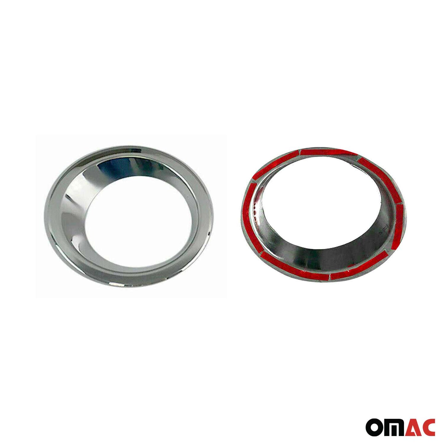 2009-2011 Kia Soul Pre-FL Fog Light Lamp Bezel Cover Stainless Steel Silver 2 Pcs