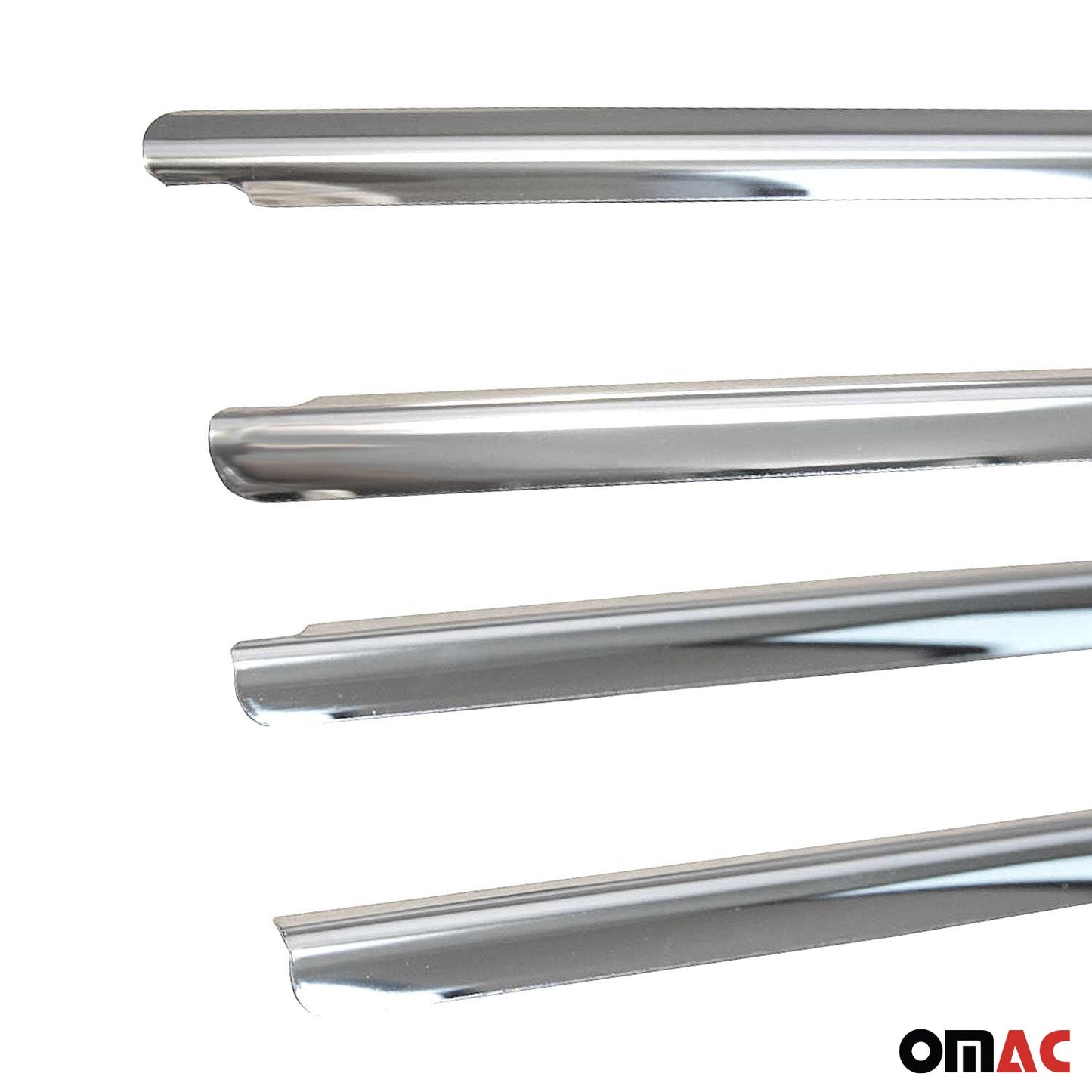 2011-2018 VW Jetta A6 Window Molding Trim Streamer Stainless Steel Silver 6 Pcs