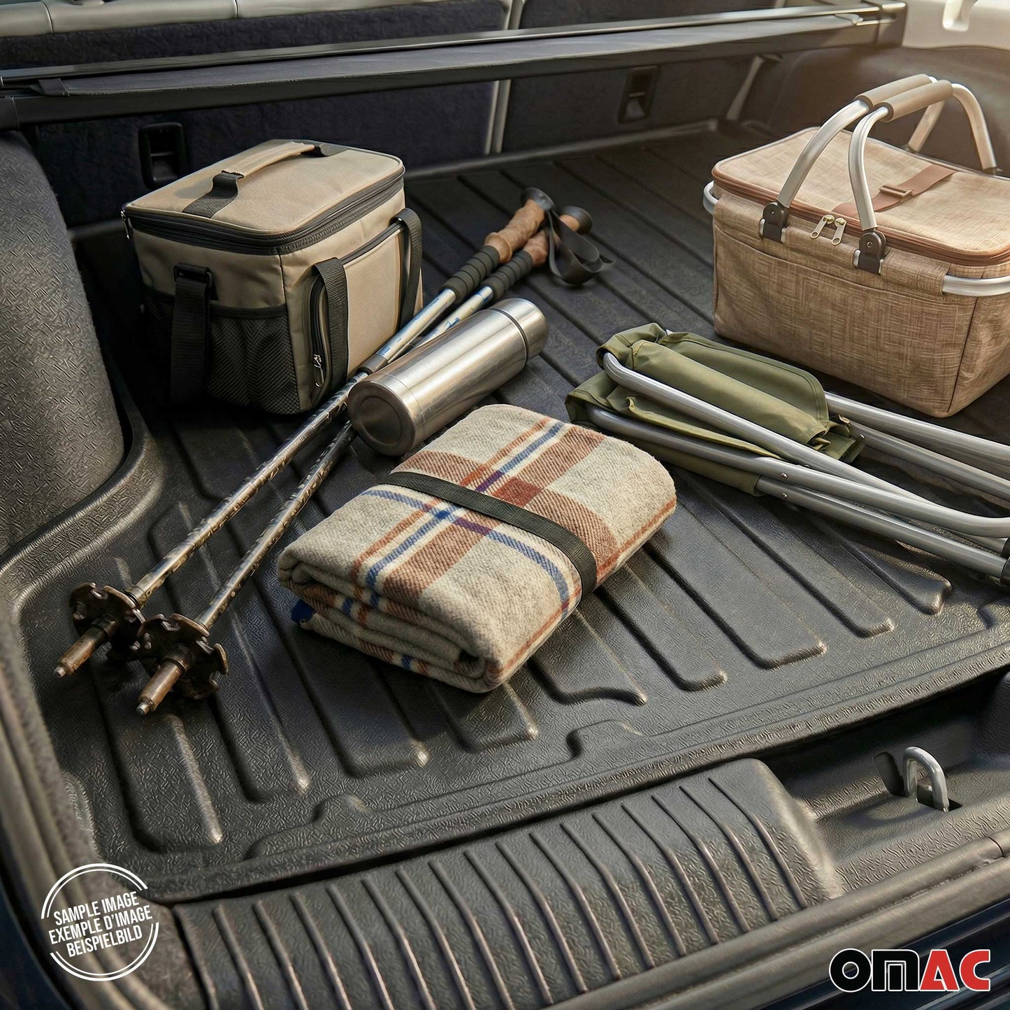 2009-2017 VW Tiguan Cargo Liner Trunk Mat All Weather Black