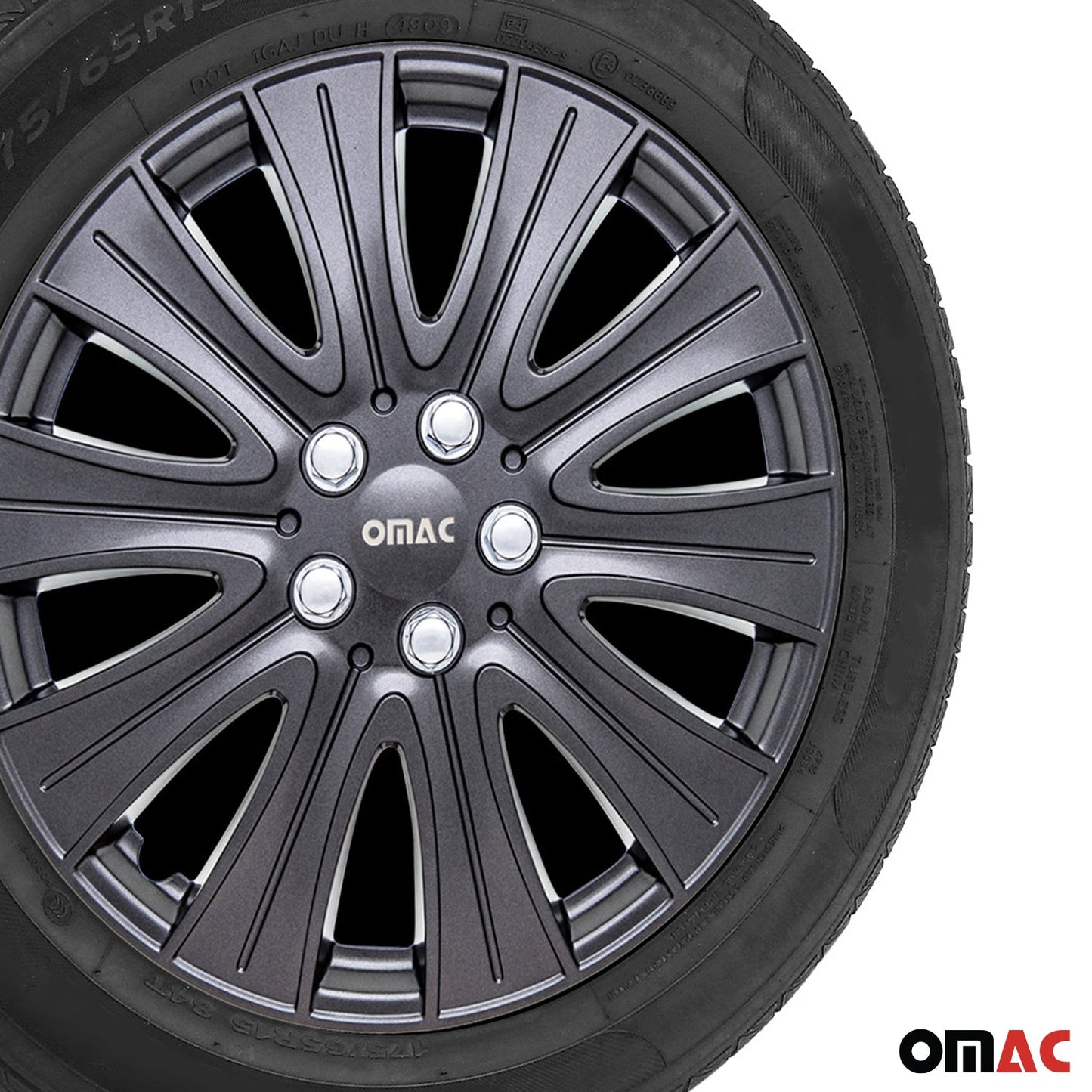 16" Hub Caps for Ford Transit 150 250 350 2015-2025 Metal Silver 4x Wheel Covers