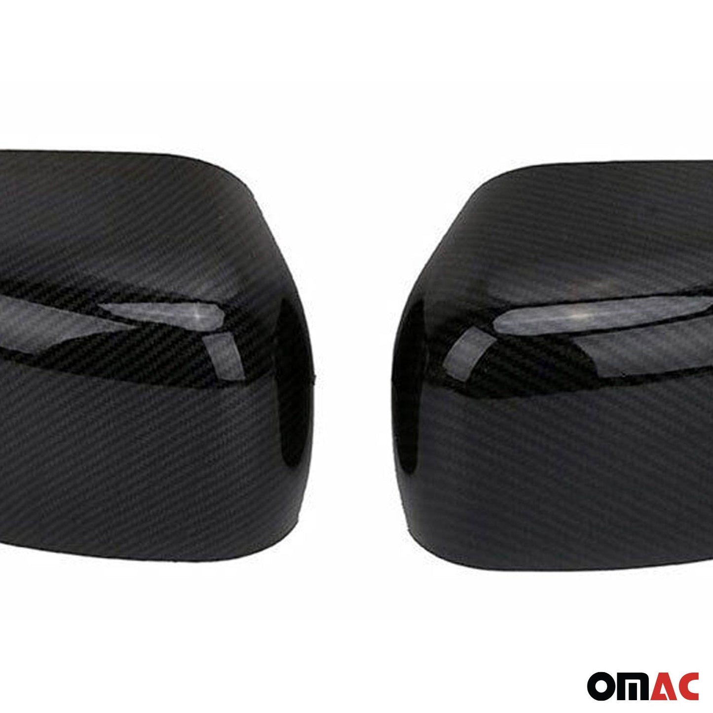 2019-2024 Jeep Renegade Side Mirror Cover Caps Carbon Fiber Black 2 Pcs